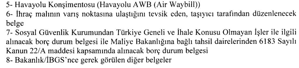 3-HAVAYOLU TAŞIMA GİDERLERİNİN