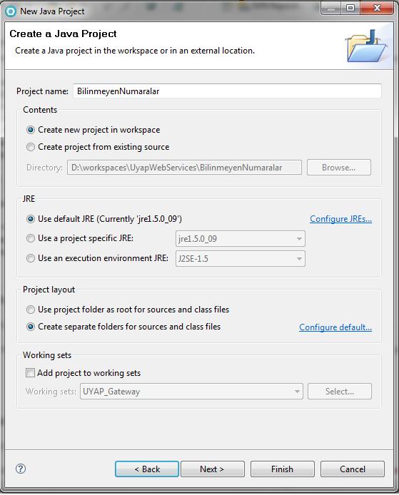 71 Şekil 6.18. Proje oluşturma ekranı Oluşturulan projeye yeni>paket ekle (new>add package) seçeneğiyle bir paket eklenir.