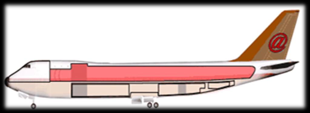 UÇAĞIN GÖVDESİ Ana Kompartıman (Main Deck) Yolcu uçağının ana kat ve üst katı, kabin bölümü olarak kullanılır ve