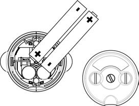 screw vida saat yönünün tersi şarj kontakt plakası Kilit aç Alltan görünüm 2. Pilleri gösterilen şekilde yerleştirin ve kapağı geri takın. 3. Pil kapağını kilitleyin.