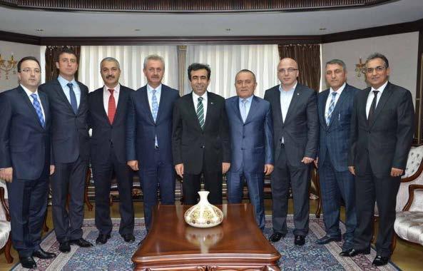 Çeçen heyetini Yönetim Kurulu Başkan Yardımcımız Sedat Mican ile karşılayan Başkanımız Nail Çiler, bölgemizin en önemli yatırım merkezlerinden