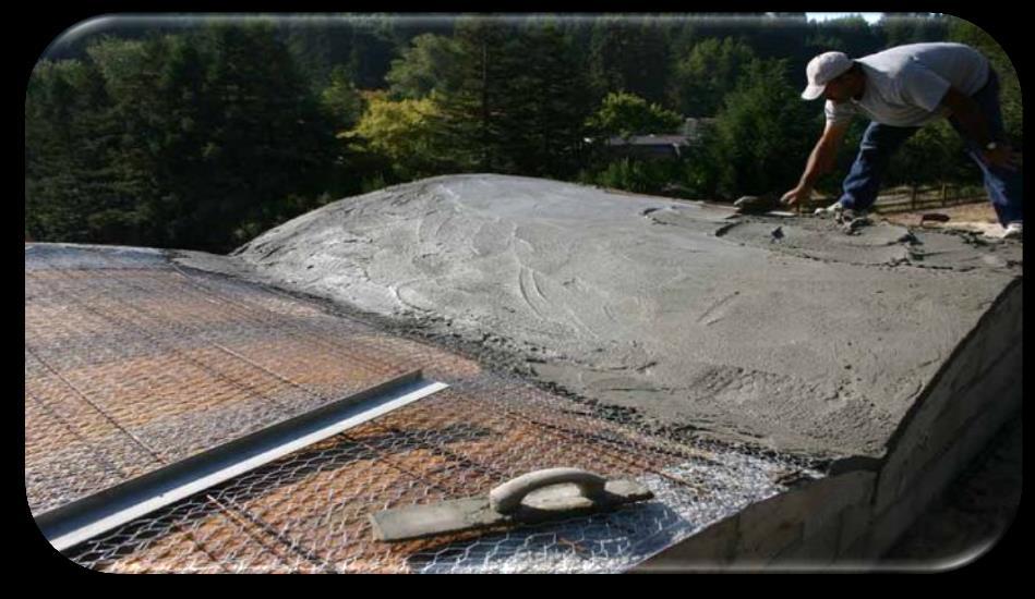 c) Ferrocement Beton: Ferro Cement genellikle sık aralıklarla serilmiş, sürekli nispeten küçük çaplı tel örgülerle donatılmış çimento harcından oluşan ince cidarlı bir