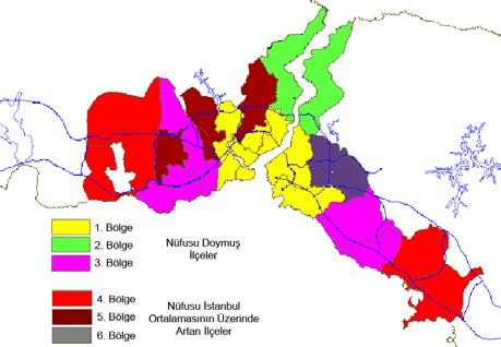 İstanbul Metropoliten Alanı Entegre Kentsel Ulaşım Ana Planı (İUAP) Bölüm 12 217 İstanbul un kent olarak hızlı büyümesinin yanında 1975 ve 1990 yılındaki nüfus artışına bakıldığında bu değerlerin