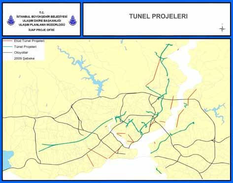 İstanbul Metropoliten Alanı Entegre Kentsel Ulaşım Ana Planı (İUAP) Bölüm 13 275 13.3.2 Tünel Projeleri Yoğun yerleşim alanlarında yeni ulaşım koridorları oluşturmak için kamulaştırma gerekmektedir.