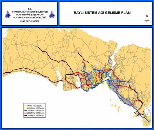 316 İstanbul Metropoliten Alanı Entegre Kentsel Ulaşım Ana Planı (İUAP) Bölüm 16 Tablo 16.3.4 Raylı Sistem Türüne Göre Yapım Süreleri (Yıl) -1 0-5km 10km 15km 20km 30km 50km Metro 4 6 6,5 10 12 12