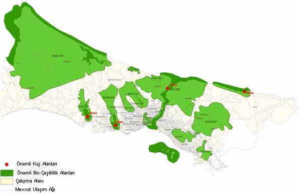 İstanbul Metropoliten Alanı Entegre Kentsel Ulaşım Ana Planı (İUAP) Bölüm 1 7 İstanbul un % 47,7 sini orman alanları oluşturmaktadır (Tablo 1.2.2).