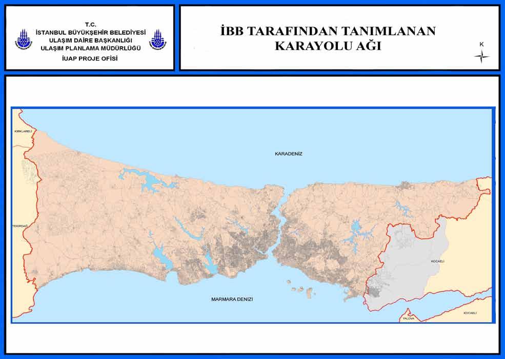 36 İstanbul Metropoliten Alanı Entegre Kentsel Ulaşım Ana Planı (İUAP) Bölüm 3 Şekil 3.1.