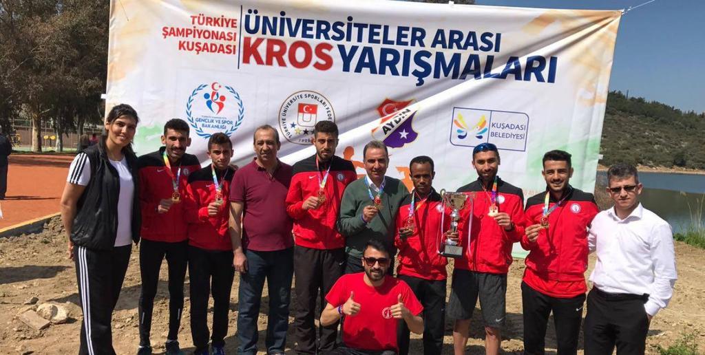 15 - KROS Üniversitemiz Kros takımı 24 25 Mart 2017 tarihleri arasında Kuşadası nda yapılan Üniversiteler arası Kros Türkiye Şampiyonasına Katılmıştır.