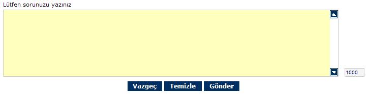 10 Müşteri Destek Soru metni uzatılması Müşteri destek modulünde, son kullanıcı ekranlarında soru uzunluğu 250