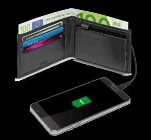 kapasite batarya Bütünleşik iphone kablosu Klasik cüzdan inceliğinde
