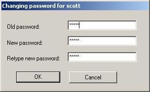 Kullanıcı ismi olarak scott, şifre olarak tiger yazalım. Scott kullanısının kilidini açtık ve kullanmaya başladık.
