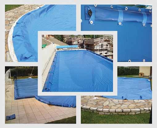 Havuz Örtüleri Pool Covers Made in ITALY TUBULAR WITH WATER FILLING PVC fabric with tickness 0,6 mm. Flat diameter : 30 cm With valve.