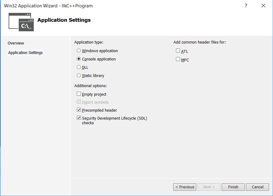 Visual Studio Programında