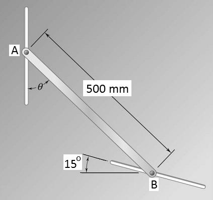 eden noktaların ivmelerini bulunuz. PROBLEM 15.39 AB çubuğunun hareketi, şekilde görülen yuvalarda kayabilen A ile B ye bağlanan pimlerle idare edilmektedir.
