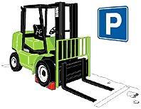 Kural 28 Forkliftinizi sadece müsaade edilen alanlara park edin.