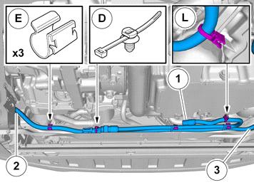 . Motor bloğu ısıtıcısından gelen kablo.