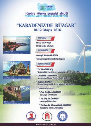 FAALİYET RAPORU 2016 9 KARADENİZ DE RÜZGAR ETKİNLİĞİ 9-12 MAYIS 2016 / SAMSUN, AMASYA, TRABZON 9-12 Mayıs 2016 tarihleri arasında Karadeniz de Rüzgar Etkinliği kapsamında, Amasya Üniversitesi,