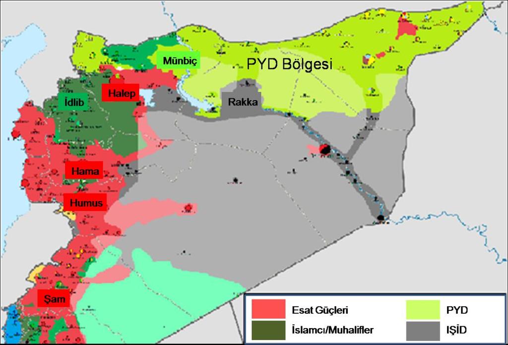 - Şam banliyösü (500 bin), - Deraa (200 bin), - Fırat Kalkanı bölgesi (750 bin), - Humus (60 bin).