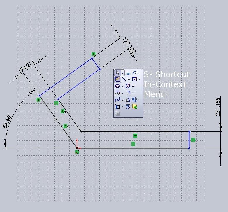 Sketch içinde rahat çalışmak amacıyla milimetrik ekranı Izgara ( Grid ) kullanılır. Etkin belgede ızgara ve yakalama seçeneklerini ayarlamak için: 1.