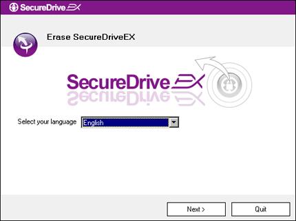 1. SecureDrive EX kurulum CD sini sunucu bilgisayarın CD ROM sürücüsüne yerleştiriniz. 2. Bir SecureDrive EX kurulum penceresi açılacaktır.