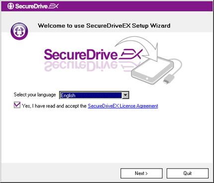 SecureDrive EX uygulama yazılımı ile, Toplum ve Güvenlik bölümlerine cihazınızı şifreleyerek ve bölerek koruyabilirsiniz. Uyarı: Bölme eylemi, cihazın içindeki tüm veriyi silecektir.