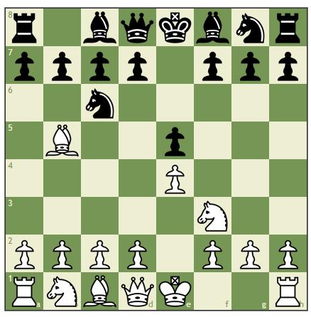 1. İspanyol Açılışı SATRANÇTA BAZI AÇILIŞLAR 1. e4 e5 2. Af3 Ac6 3. Fb5 Ruy Lopez oldukça eski bir açılıştır. 16.yy'da İspanyol bir papazın satranç merakı sonucu ortaya çıkan bir açılıştır.