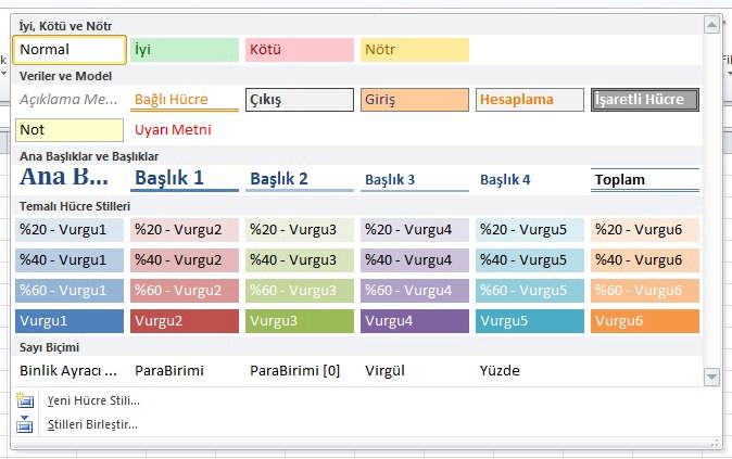 Bunun için giriş sekmesindeki yazı tipi kategorisinde bulunan kenarlık simgesini ( ) kullanabilirsiniz. Ayrıca hücre biçimlendirme penceresini açarak buradan da bu işlemi gerçekleştirebilirsiniz.