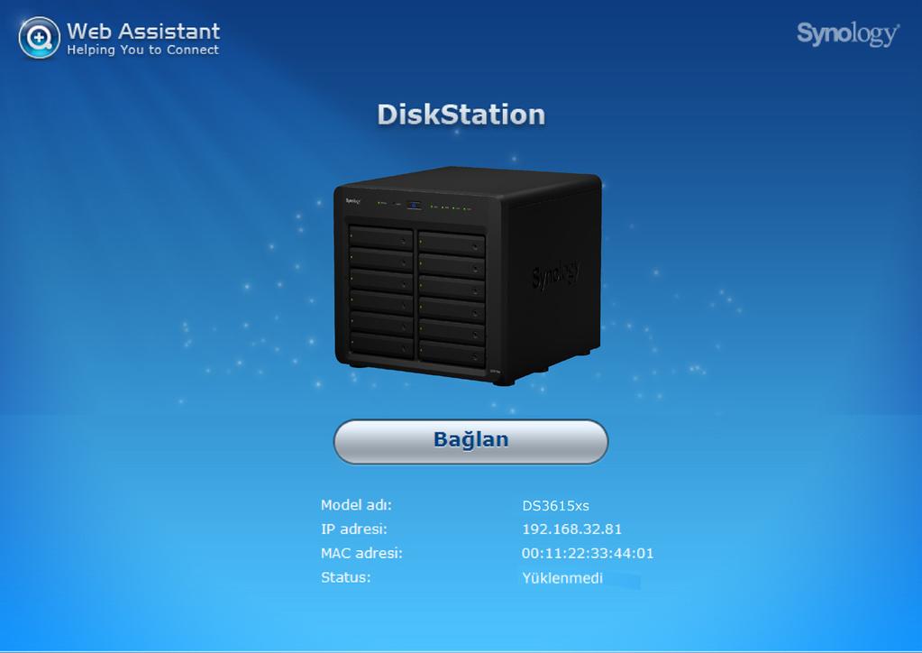 Bölüm DiskStation'a DSM yükleyin 3 Donanım kurulumu tamamlandıktan sonra, Synology'nin tarayıcı tabanlı işletim sistemi olan DiskStation Manager'i (DSM) DiskStation sunucunuza yükleyin.