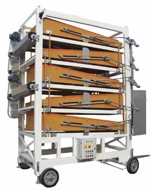 Five Deck Grading Machine Function: This machine enables the user to grade the product to six sizes, whether pre-cleaned or not (not necessary to clean) and or to separate the broken grains out.