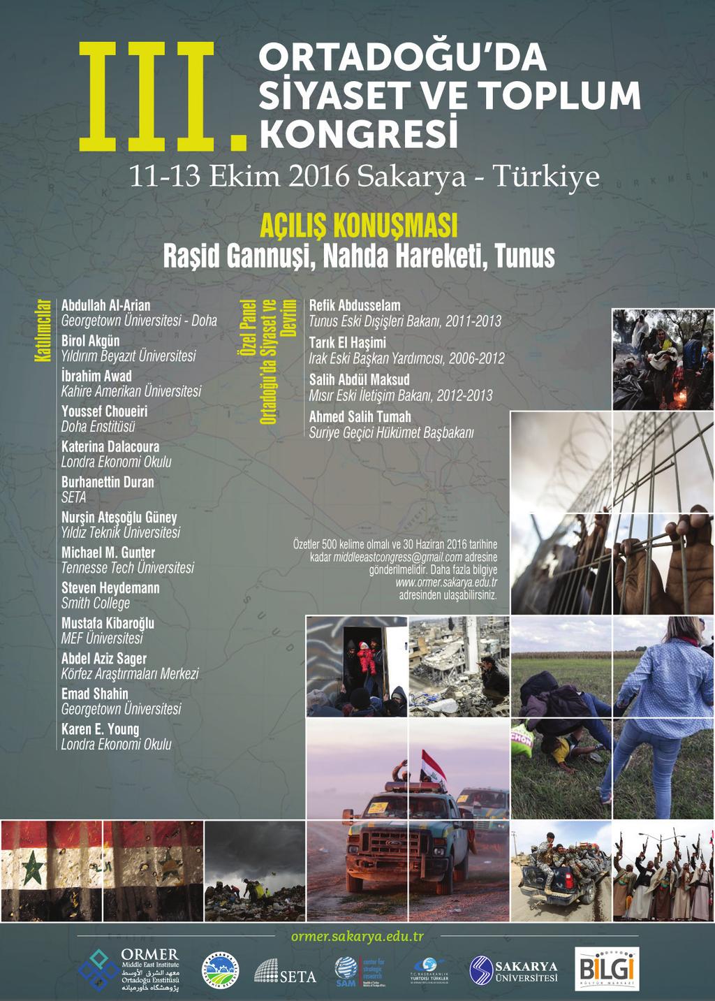 ORMER Çalıştaylar ORMER Workshops Doç. Dr. Murat Yüceşahin, Yakup Öztürk, M. Fatih Alkadah Geçici Korumadan Düzenli Göç Politikalarına: Türkiye deki Suriyeliler, ORMER Çalıştay.