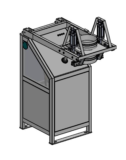 6 ÇUVAL SALLAMA ÜNİTESİ Çuval sallama ünitesi tartımı yapılmış olan ürünü çuvala eksiksiz şekilde doldurulmasında görev alan makinedir.