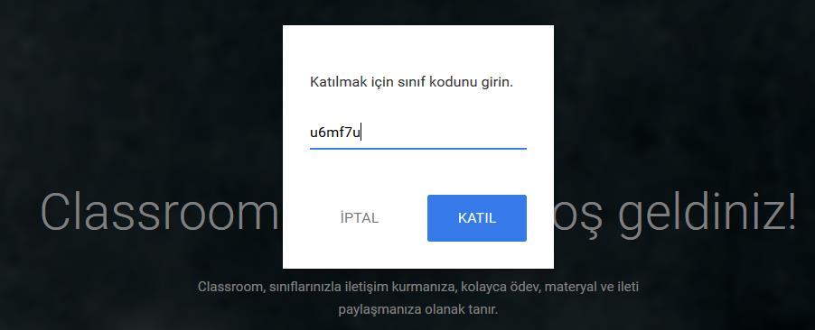 Sınıfa katılım Öğretim üyesinin vermiş