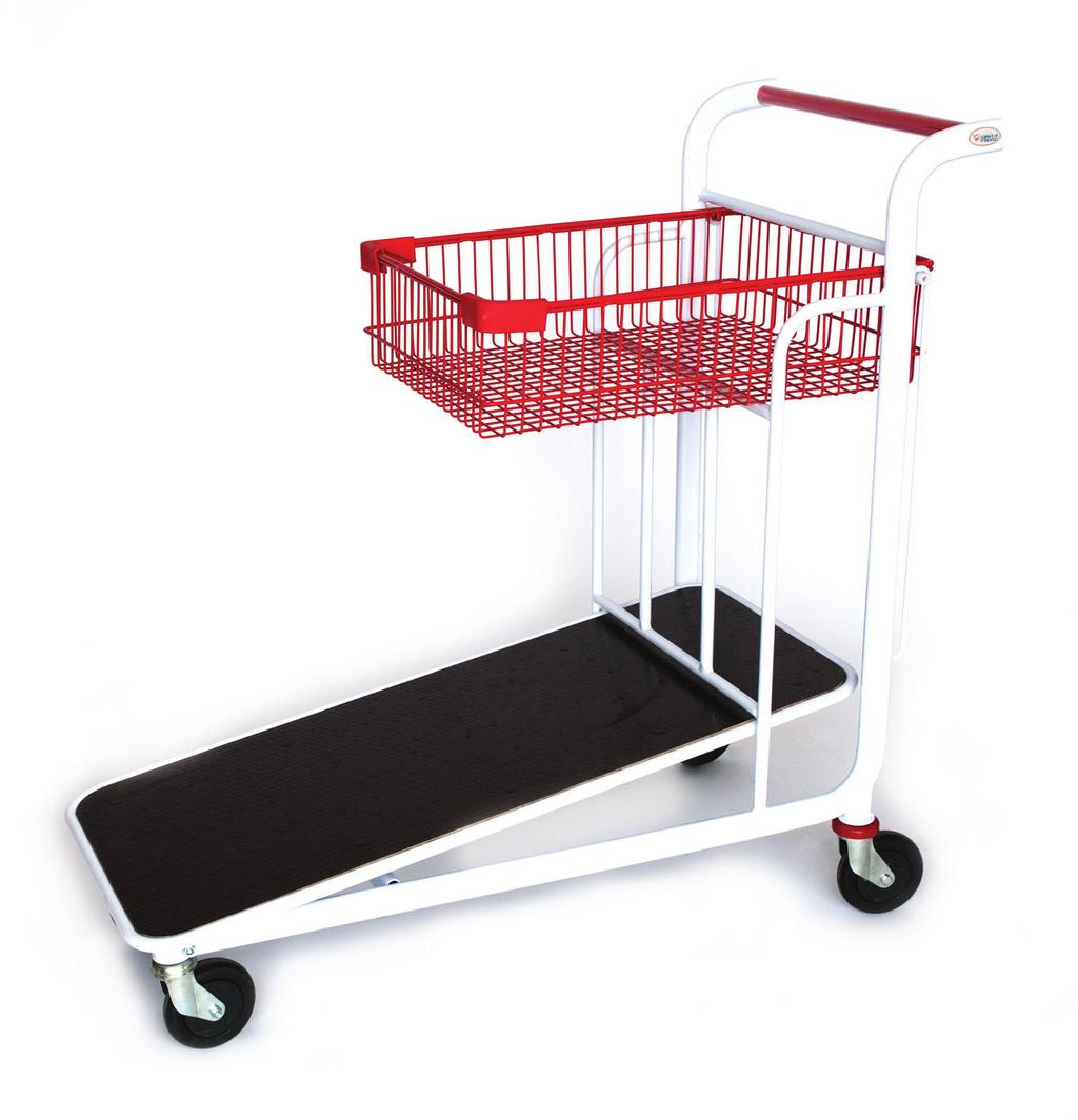 Yük Taşıma Arabası (sepetli) Warehouse Trolley (with basket)» Hipermarket ve süpermarketlerde özel tasarım,» Koli ve kasa tarzı