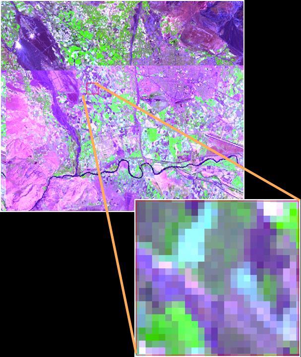 CBS / Raster Veri Raster görüntü, birbirine komşu grid yapıdaki aynı boyutlu hücrelerin bir araya