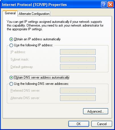 3. Otomatik olarak bir IP adresi al ve DNS sunucusunu edinin otomatik