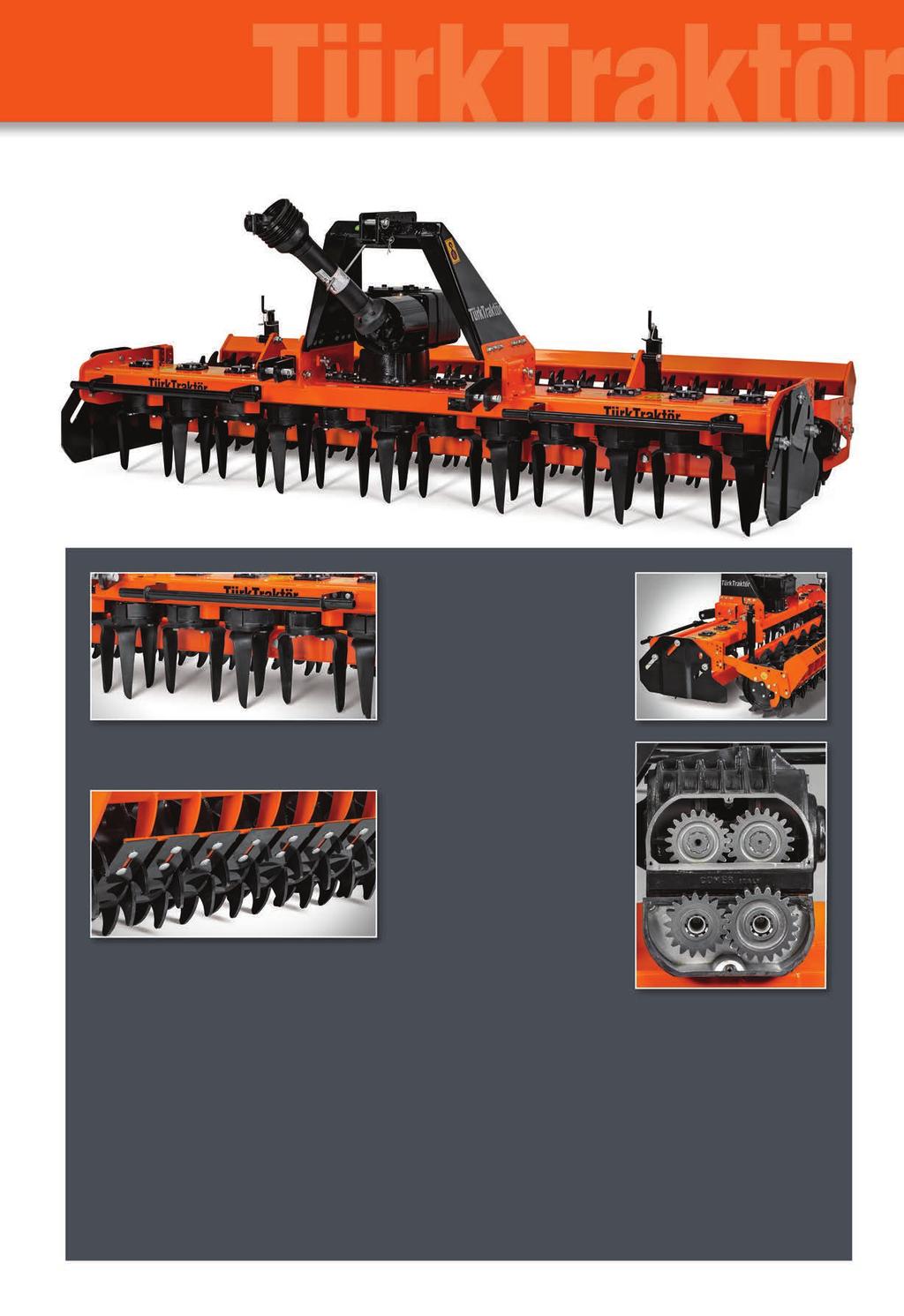 Toprak İşleme Makineleri DR Serisi Dik Rotovatörler TürkTraktör DR Serisi Dik Rotovatörleri sağlam, güçlü ve güvenilir yapıları, kolay kullanımları ve her ihtiyaca cevap verebilen model seçeneği ile