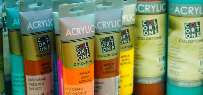 Ekstra kaliteye ihtiyaç duyduğunuzda Colortone Akrilik Artist Colors sizin yanınızda olacaktır. When you need extra fine quality, Colortone Acrylic Artist Colors stand by you.
