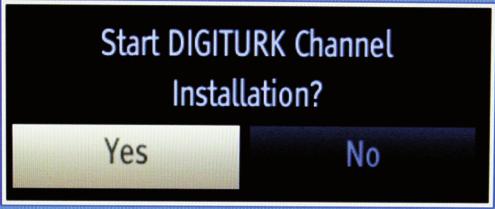 Digiturk Option If desired, you can search and store only Digiturk channels. Set your antenna type correctly and start the scan process.