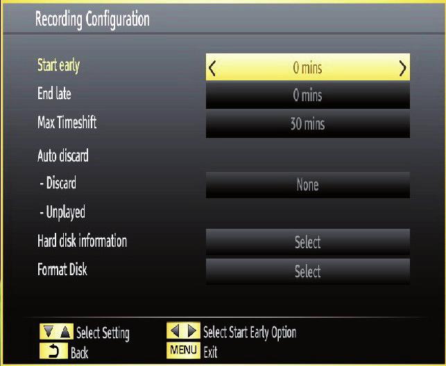 Editing a Timer Select the timer you want to edit by pressing or button. Press GREEN button. Edit Timer menu screen will be displayed. When fi nished with editing, press GREEN button to save.