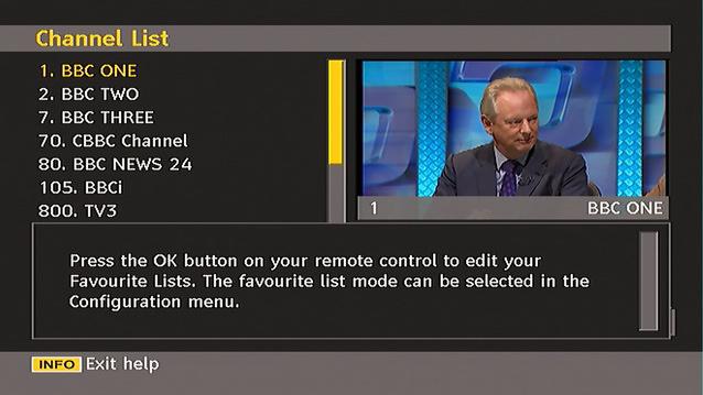 Enter the password by using the numeric buttons on the remote control. The lock icon will now be displayed next to the selected channel. Repeat the same operation to cancel the lock.