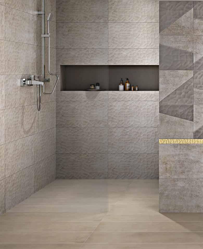 HANDCRAFTED Duvar Karoları / Wall Tiles: K944975 30x60 Handcrafted Bej / Beige K944977 30x60 Handcrafted Bej 3D Dekor / 3D Decor Beige K944979 30x60