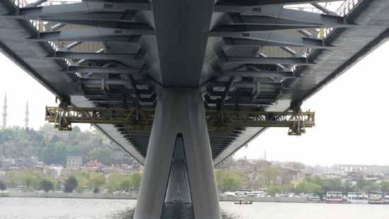 Bu ölçüler köprü boyutlarına göre tasarlanmaktadır. Köprü platformunun yatay hızı 5 cm/sn. ile 15 cm/sn. arasında değişkendir.
