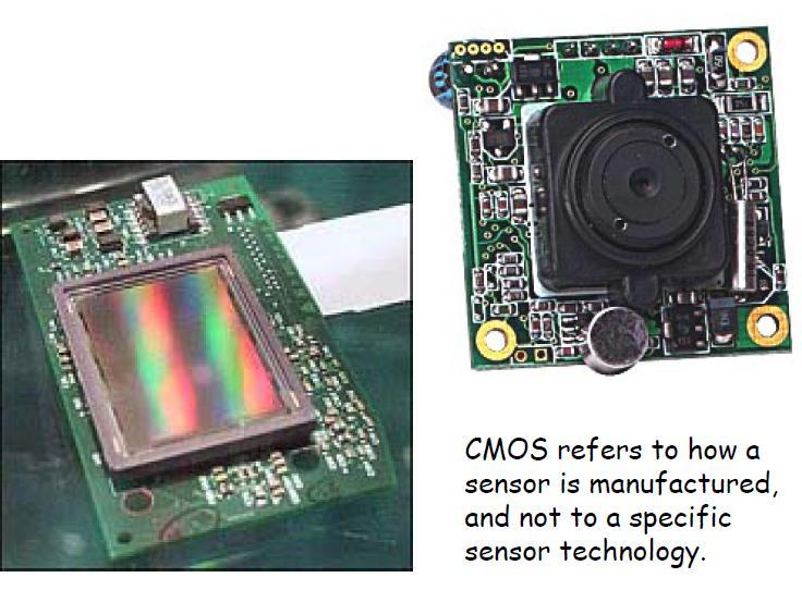 Sensör Çeşitleri CMOS Çip CMOS, sensörün nasıl