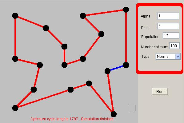 Simülasyonda Çözümü Bulma Şekil 5 te de gösterildiği gibi algoritmada kritik rol oynayan parametreleri değiştirme olanağı sağlanarak parametre etkilerinin daha kolay anlaşılmasını sağlamak.