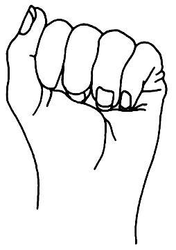 BÖLÜM 2: ÜST EKSTREMİTE BÖLGESİ 2- Parmak kaldırma: Bir masa üzerinde avuçiçi masa üzerine yerleşmiş şekilde iken her parmak teker teker yukarı kaldırılır, tüm 5 parmakta