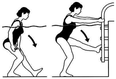 Kalçayı öne getirerek diz fleksiyona getirilir. Destek bacağın topuğu yerde ve kalça ekstansiyonda tutulur. Şekil 3.122: Hamle germe Hamstring germe (Şekil 3.
