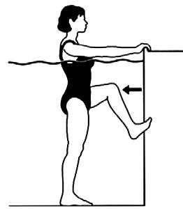 Baş ve gövde bacağın üzerinde öne doğru pozisyon alacak şekilde kalçadan öne eğilme yapılır ve etkilenmiş bacağın hamstring kasları gerilir. Şekil 3.