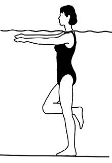 Dengeye yardım etmek için gerekirse kollar açılarak kullanılır. Nötrale dönmeden önce her pozisyonda 20sn durulur. Şekil 3.134: Denge egzersizi 4 köşe pivot (Şekil 3.