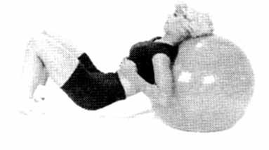 BÖLÜM 3: ALT EKSTREMİTE Köprü kurma (Resim 3.26) Quadriceps ve kalçaları kuvvetlendirme Topun üzerine oturulur ve sadece baş ve omuzlar top üzerinde kalacak şekilde öne doğru yürünür.