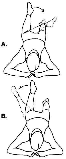 BÖLÜM 4: KOLUMNA VERTEBRALİSİN ANATOMİSİ 5- Yüzükoyun kalça rotasyonu: Yüzüstü pozisyonda dizler fleksiyonda bacaklarla ile iç ve dış rotasyon yapılır. 2 sn tutulur. 10-20 kez yapılır.